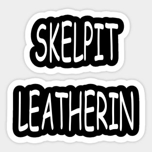 Skelpit Leatherin, transparent Sticker